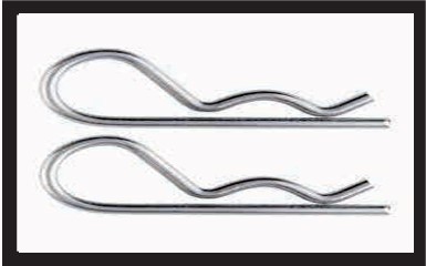 R-Clips – Cotter Pins R Type Retaining Clips for Shafts and Clevis Pins – Spring Steel Zinc Plated, Stainless Steel, Metric 1.2-6mm Wire Diameter for Machinery, Automotive and Agricultural Linkages